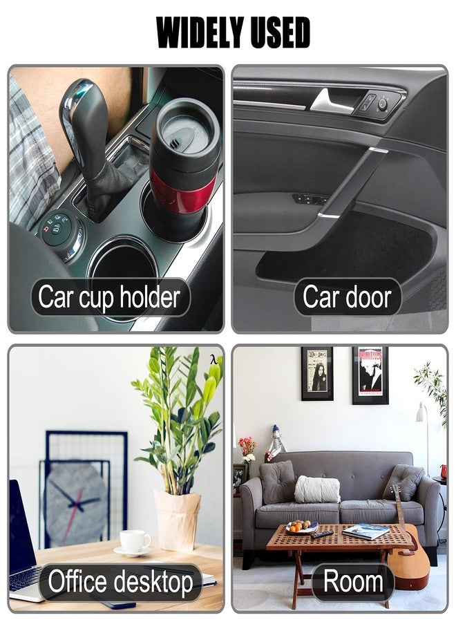 Moeput Mini Car Trash Can Cute Cup Holder Automotive Garbage Cans Cupholder Trashcan Portable Vehicle Bin Dustbin with Lid Leakproof Cool for Office Desktop Home Kitchen Bedroom (Black) - Image 5